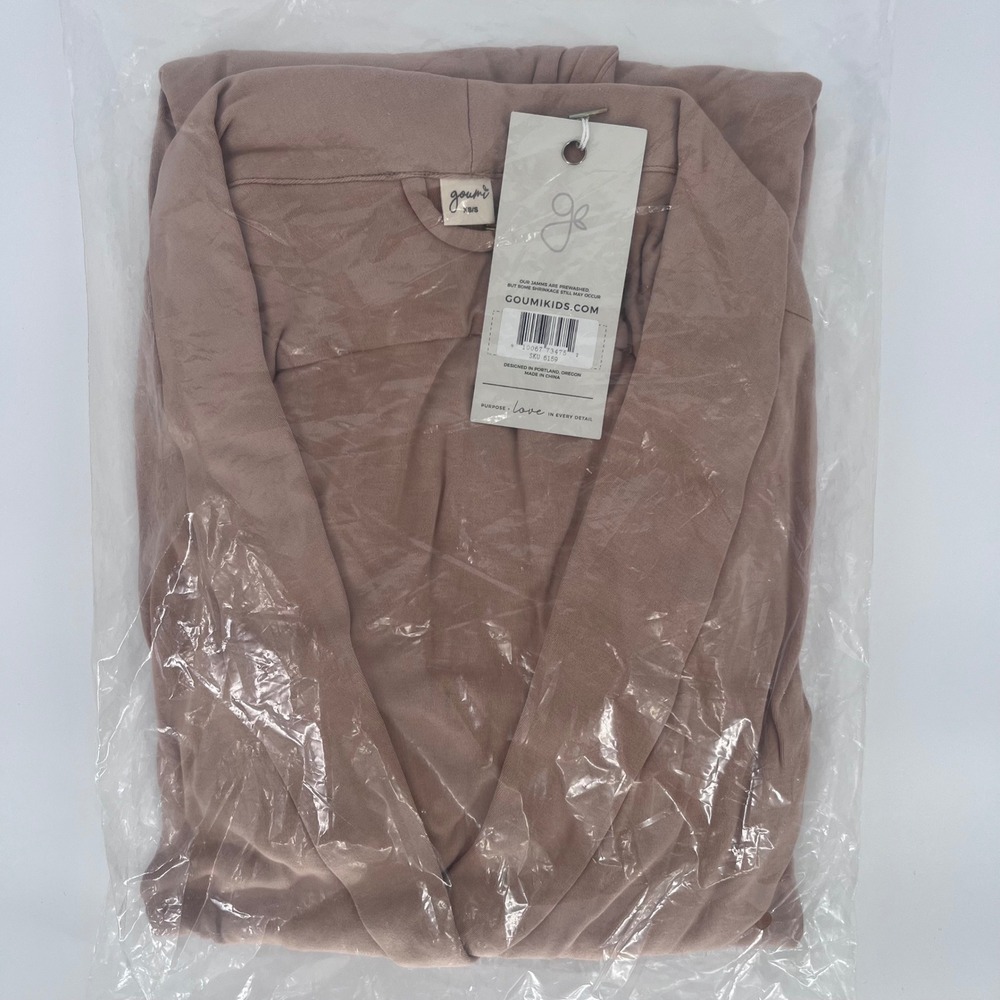 Goumi Women's Soft Bamboo Organic Cotton Robe XS/S Brown NWT - Picture 10 of 11